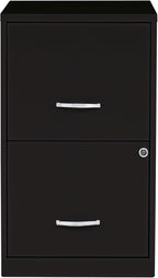 2 Drawer Locking Filing Cabinet | Pre-Assembled Steel Construction | Space-Saving Design is Perfect for Home and Small Office | Letter-Size | Assembled in North America