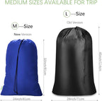 OTraki 24x32 Inch Laundry Bags XL Travel Laundry Bag Machine Washable Dirty Clothes Organizer with Drawstring Closure Heavy Duty Laundry Storage Bags, Drying Do Not Exceed 176℉ Blue