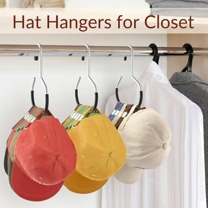Durable Steel Hangers: Maximize Closet Space with Versatile Storage, Non-Slip Stainless Steel Clothes Rack Organizer for Hats, Ties, Scarves, Clothes (2, White)