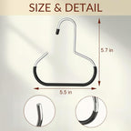 Durable Steel Hangers: Maximize Closet Space with Versatile Storage, Non-Slip Stainless Steel Clothes Rack Organizer for Hats, Ties, Scarves, Clothes (1, Mix)