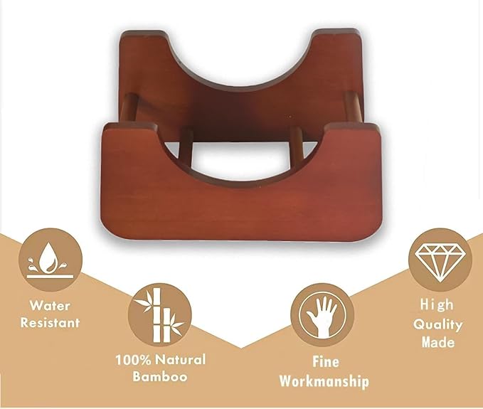 Paper Plate Dispenser，Wood Foam Plate Storage Organizer for 7-10 inch Disposable Plate,Paper Plate Holder for Kitchen Countertop or Outdoor Use