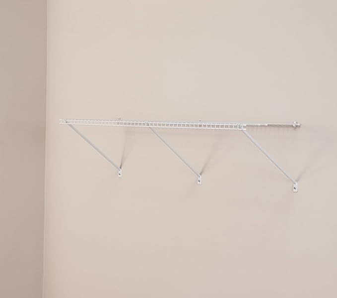 ClosetMaid 1074 Multi-Purpose 4Ft. by 16in. Ventilated Wire Shelf Kit, White