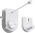 Danpoo Retractable Clothesline for RV, Laundry Room & Outdoor Yard - Heavy Duty Anti-Sag Wall Mounted Clothes Drying Line with Stainless Steel Rope