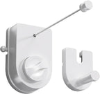Danpoo Retractable Clothesline for RV, Laundry Room & Outdoor Yard - Heavy Duty Anti-Sag Wall Mounted Clothes Drying Line with Stainless Steel Rope