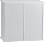 Household Essentials Tilt-Out Laundry Sorter Cabinet with Shutter Front, White, White Wood Shutter