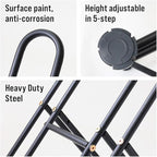 Japard Dual Bicycle Stand for Mountain, Road, or Kid’s Bikes, Floor Stand Instant Versatile Pro Quality Bike Rack, Fits 2.7 Inch Extra Wide Tire Width, Garage for 2 Bikes