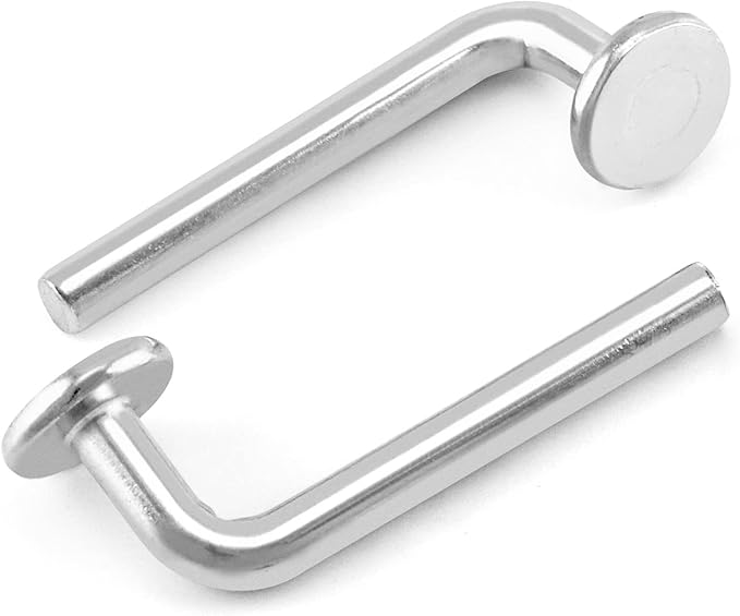 QWORK Pallet Rack Drop Pin, 100 Pcs M7x55mm Accessory Shelving System, Heavy Duty J Bolt Safety Universal Pins, Cross Beam Locker Drop Pin for Warehouse, Home