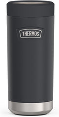 THERMOS ICON SERIES, Slim Beverage Can Insulator - 12 Ounce, Granite - Vacuum Insulated Stainless Steel