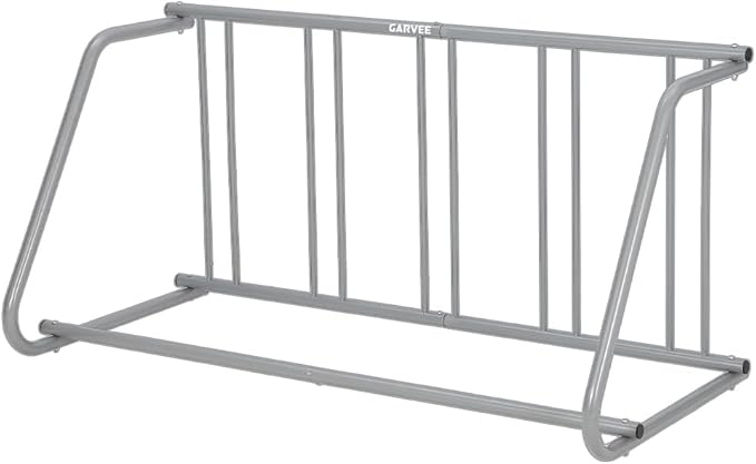 Floor Bike Rack,Single-Side 5-Bike Rack 60" L,Grid Bike Rack In Ground,Freestanding Bicycle Floor Parking Stand,Stand Bike Racks for Garages Streets Yards Bike Events