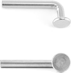 QWORK Universal Pallet Rack Safety Bolt - Heavy-Duty Drop Pins for Shelving Systems, 100 Pcs - Carbon Steel, 5/16" Diameter, 2-1/4" Length, J Bolt Design, M8x57mm