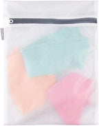 iDesign Medium Mesh Laundry Bag for Delicates - White