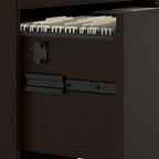 Bush Business Furniture Series C 2 Drawer Lateral File Cabinet in Mocha Cherry, Locking Document Storage for Home or Professional Office