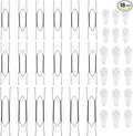 Bilillo 18 pcs Plate Hangers for The Wall, 10/12/14 Inch Invisible Decorative Wall Plate Hangers, Stainless Steel Plates Walls Hanger for Display Various Sizes with Hooks for Decorative (Black)