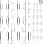 Bilillo 18 pcs Plate Hangers for The Wall, 10/12/14 Inch Invisible Decorative Wall Plate Hangers, Stainless Steel Plates Walls Hanger for Display Various Sizes with Hooks for Decorative (Black)