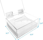 Earth Breeze Laundry Detergent Sheets Organizer - Clear Acrylic Dispenser with Lid for Laundry Room