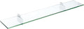 Spancraft Glass R-8x18-Chrome Raven Glass Shelf, 8" x 18", Chrome
