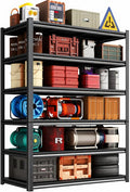 6 Tier Extra Tall & Wide Heavy Duty Garage Shelving, Metal Shelving Unit, Adjustable Garage Storage Shelves for Warehouse, 45.3" W x 18" D x 78" H