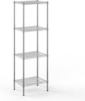 18" Deep x 24" Wide x 74" Height Wire Shelving Kit | 4-Tier | NSF Commercial Storage Rack Unit