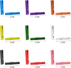 100pcs Colorful Clothespins Natural Wooden Colored Clothespins, Photo Paper Peg Pin Craft Spring Clips for Home Arts Crafts Decor, 2.75 inches (Black)