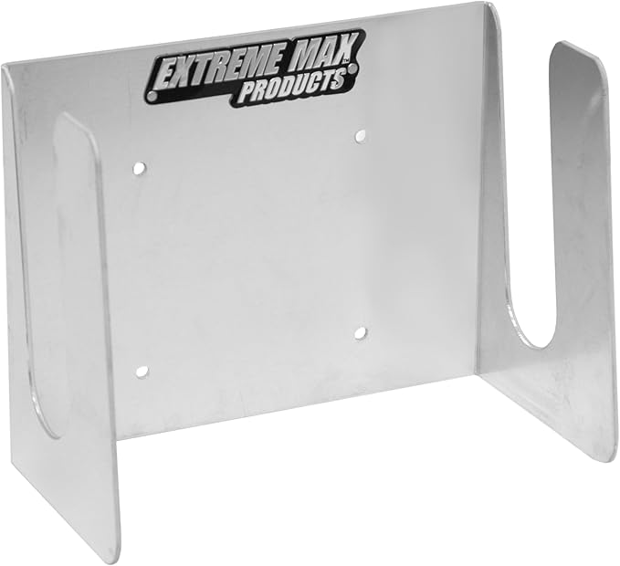 Extreme Max 5001.6678 Wall-Mount Aluminum Dirt Bike Stand Holder for Race Trailer, Garage, Shop, Enclosed Trailer, Toy Hauler - Silver
