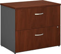 Bush Business Furniture Series C 2 Drawer Lateral File Cabinet in Hansen Cherry, Locking Document Storage for Home or Professional Office