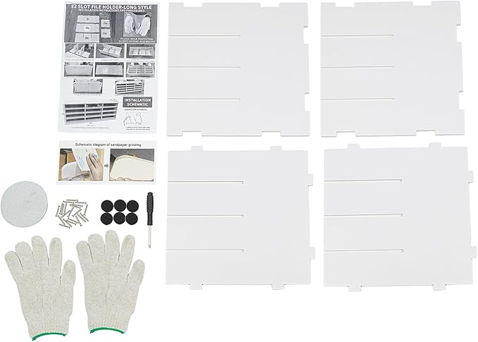 12 Compartments Paper Organizer for Desk, Desk Literature Organizer, Student Mailbox for Classroom, Desktop Bill Paper Storager File Sorter for Home Office Classroom