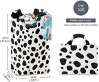 Dalmatian Laundry Basket for College Dorm,50L Collapsible Portable Laundry Hamper Storage Basket for Toys Clothes Organizer