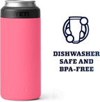 YETI Rambler 12 oz. Colster Slim Can Insulator for the Slim Hard Seltzer Cans, Tropical Pink (NO CAN INSERT)