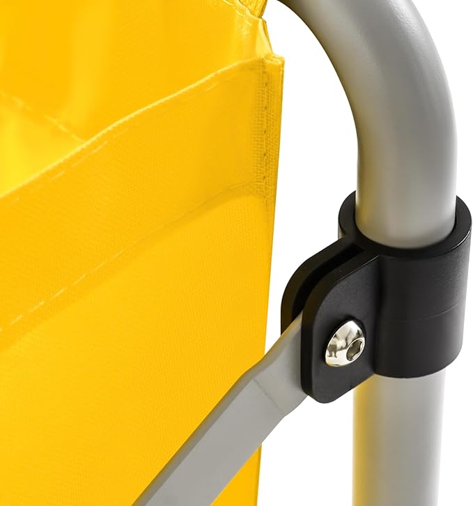 Commercial Laundry Cart with Wheels 220LBS Load Laundry Basket Foldable Laundry Cart with Removable Bag Rolling Laundry Sorter for Home, Hotel, Hospital (Yellow)