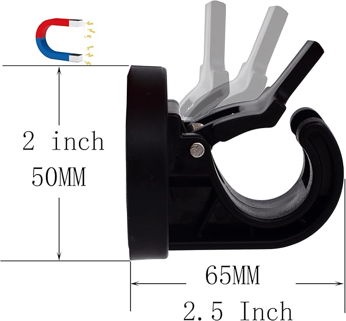 YYST Magnetic Towel Holder Towel Rack Towel Hook Hanger for Door, Refrigerator, Kitchen Stove, Oven, Dishwasher, Laundry Washing Machine- Kitten Proof (2, Black)
