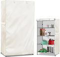 Wire Shelf Cover,600D Heavy Duty 100% Waterproof Shelf Covers for Wire Shelving,Outdoor Storage Shelves Cover for Metal Rack,48" W x 24" D x 72" H,Beige