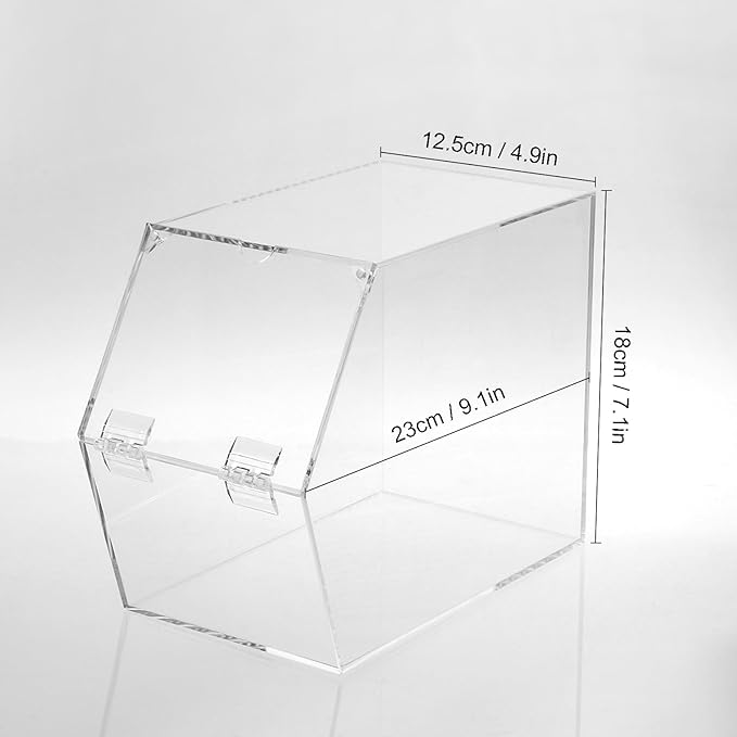 Clear Laundry Room Organizer for Pods and Dryer Sheets, Acrylic Storage Box for Fabric Sheets Dryer Balls Clothes Pins, Acrylic Candy Dry Food Snacks Dispenser Containers