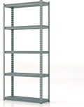 Giantex 5-Tier Storage Shelves, Height Adjustable Metal Storage Utility Rack Shelf with Anti-Tipping Device, Heavy Duty Garage Shelving for Warehouse, Basement, Kitchen, 35.5" x 12" x 72", Grey