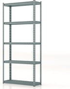 Giantex 5-Tier Storage Shelves, Height Adjustable Metal Storage Utility Rack Shelf with Anti-Tipping Device, Heavy Duty Garage Shelving for Warehouse, Basement, Kitchen, 35.5" x 12" x 72", Grey