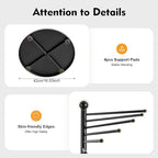 Scarf Organizer Stand, 67" Freestanding Scarf Display Rack with 30 Rods, Metal Spiral Scarf Holder Belt Pants Hanger for Commercial Clothing Retail Store Home, Space Saving Shelves(Black)
