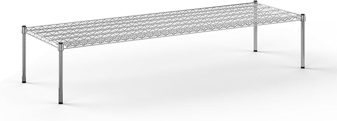 24" Deep x 72" Wide x 14" Height Wire Shelving Kit | 1-Tier | NSF Commercial Storage Rack Unit