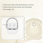 Bilillo 20 Pack D-Shaped Plate Hangers for Wall Display, Invisible Decorative Plate Hooks for Plates, Platters & Wall Décor