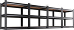 4 Pack 3 Tier Garage Shelving,Garage Storage Shelves,Adjustable Heavy Duty Metal Shelving Units and Storage Large Rack,Utility Steel Shelf For Shop Warehouse Pantry Basement Organizers 35"Hx33"Wx16"D