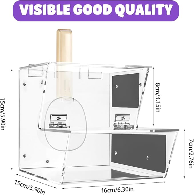 Clear Acrylic Candy Dispenser Bin with Scoop,Magnetic Snack food Storage for Bulk Candy,Cereal,Pet food,Laundry Pods