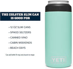 YETI Rambler 12 oz. Colster Slim Can Insulator for the Slim Hard Seltzer Cans, Seafoam (NO CAN INSERT)