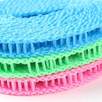 3 Pack of ALINNA Windproof Nylon Clothesline Pink Blue Green Colors Adjustable Clothes Drying Rope Travel Clothes Line Portable Laundry Line for Indoor Outdoor Camping Home Hotel(5m/16.4ft)