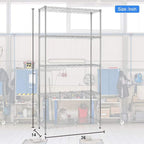 BestOffice | 5-Tier Wire Storage Shelves | 36x14x72 | Chrome | with Adjustable Racks | Heavy-Duty Metal Shelf, Holds Upto 1000 lbs | No-Tool Assembly | Ideal for Home & Garage Shelving