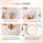 Invisible Adhesive Plate Hangers, 2025 New Plate Hangers for The Wall, Wall Plate Hangers for Display, Picture Hanging Vertical Hooks for Decorative Plates, Photo Frames, Paintings and Art (20PCS)
