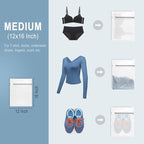 Muchfun 3Pcs Durable Diamond Mesh Laundry Bags for Delicates 12 x 16 Inches (3 Medium)