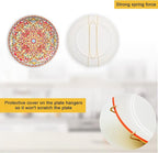 6 Inch Plate Hangers 12 Pack Plate Hangers for The Wall Suitable for 6-7.5 Inch Plate Wall Hangers for Display Invisible Decorative Plate Hooks for Hanging