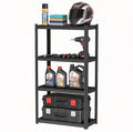 4-Tier Metal Garage Shelving Heavy Duty Adjustable Storage Shelves 2000lbs Capacity Steel Shelving Units Tool Rack Corner Shelf for Heavy Equipment and Tools (15.7" W × 9.8" D × 44.1" H)
