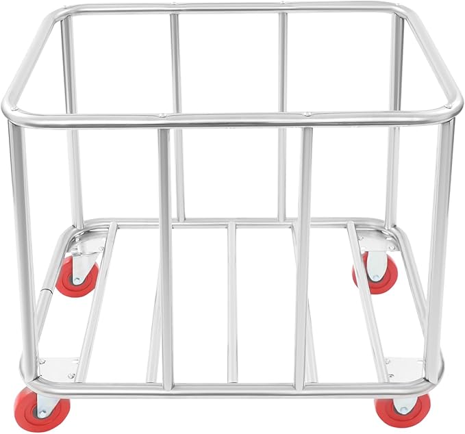 Commercial Laundry Cart with Wheels | Large Laundry Basket with Wheels | Laundry Hamper | Laundry Sorter for Clothes Storage | Ox Cloth | 260 lbs Load | 35.43x25.6x31.5in (Yellow)