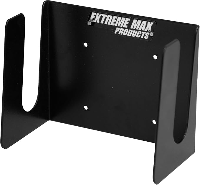 Extreme Max 5001.6681 Dirt Bike Stand Holder – Wall-Mount Aluminum Rack for Garage, Shop, Race & Enclosed Trailers, Toy Haulers – Black