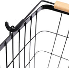 2 Tier Laundry Sorter,Metal Laundry Basket With Wheels,Vertical Rolling Laundry Cart for Bathroom Storage & Laundry Room