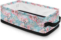 Storage Bins for Organizing Toilet Tank Topper Paper Basket Space-saving Stylish Shelf Bin Decorative Small Items Basket Holder Bathroom Accessories, Pink Flower Marble